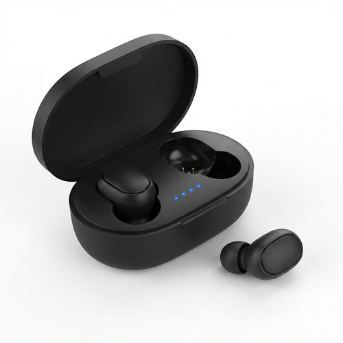 Crne bežične Bluetooth TWS slušalice sa kutijom za punjenje