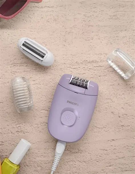 Philips epilator sa priborom, pogled odozgo